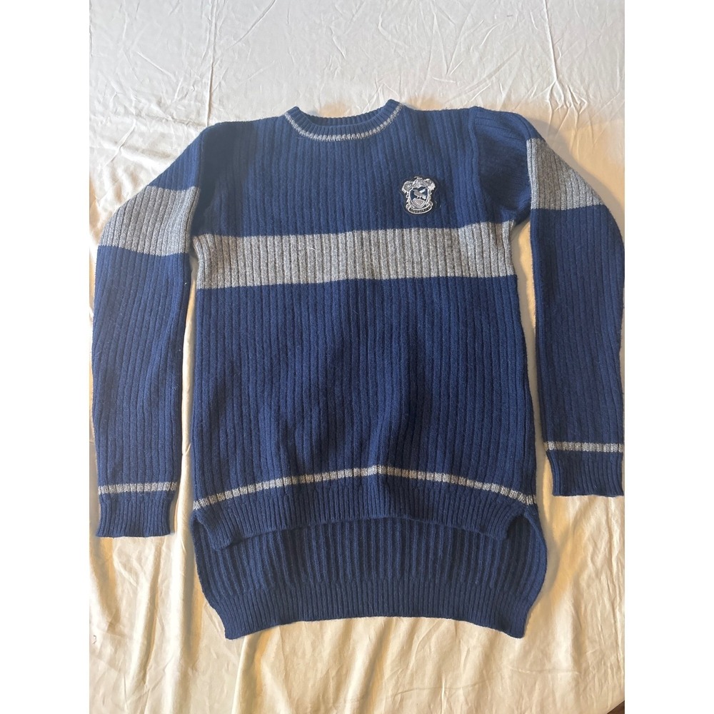 Universal Studios Harry Potter Ravenclaw Sweater Navy grey Sd Ribbed